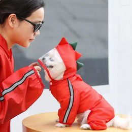 Dog Apparel Waterproof Raincoat Multipurpose Rain Poncho Pet Rainwear Clothes Fashionable Outdoor Dogs All Seasons