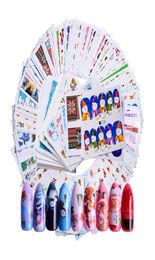 140pcs Christmas Mixed Nail Decals Colourful Nail Art Stickers Water Transfer Full Wraps Nail Art Tattoo Water Decals Decor LA1571499292