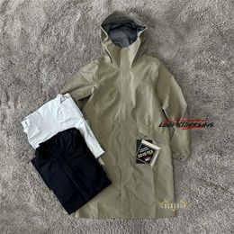 ARC Shell Jackets Windproof Jacket Coat Women's Gtx Hard Shell Windproof and Waterproof Outdoor Long Charge Jacket