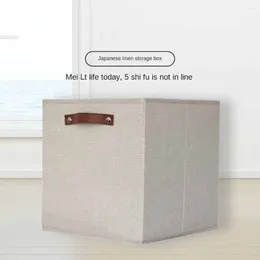 Storage Boxes Collapsible Closet Organiser Bin Flax Cubes Clothing Bins Grey/Khaki/Black Toy Box Home