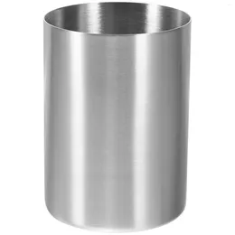 Mugs Stainless Steel Toothbrush Tumbler Cup Water Beverages Beer For Home Party Travel (Silver 300ml)
