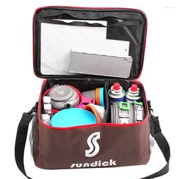 Backpacking Packs Outdoor Camping Hiking Picnic Bag Portable Food Storage Wild Tableware Cookware Set Pot Gas Tank Anti