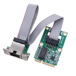 Mugs Mini PCI-E Network Card 1000Mbps Gigabit Ethernet NIC Adapter RTL8111F PCI Express 10/100/1000M RJ45 LAN