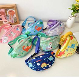 Backpacks Childrens waist bag cute cartoon animal print for children boys and girls Fanny bag for exercise and running 2024 d240517