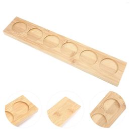 Cups Saucers 1pc Wooden Bottle Show Rack Round Cup Storage Stand Wood Bottles