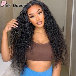 13x4 Transparent Water Wave frontal wig Human Hair Short curly human hair wigs Lace Front Wigs 150 Density Lace Wigs For Women Curly Burmese Hair