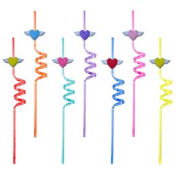 Drinking Sts Love Wings Themed Crazy Cartoon Plastic For Pop Party Supplies St Girls Decorations Decoration Birthday Favours Christmas Otw4C