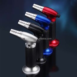 Jc607 Iatable Welding Gun Lighter Windproof Direct Impact Blue Flame Personalized Flame Gun Metal Cigarette Lighter