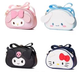 Black Pink White Melody PU One Shoulder Bag Girl Cute Soft Accessories Messager Bag With Zipper
