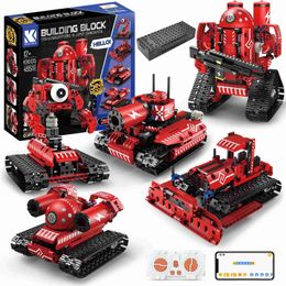 Blocks Technology Intelligent Robot K96135 Application for Remote Control of Building Blocks Programmable USB Gift Set Toys for Building Children WX