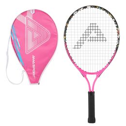 Kids Tennis Racket for Junior Toddlers Starter Kit 17-25 for Girl Pink and Boy Yellow with 420D Nylon Shoulder Strap Bag 240515