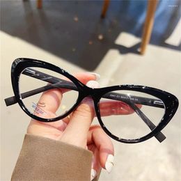 Sunglasses Fashion Retro Glasses Transparent Frame Women Anti-UV Blue Rays Vision Care Computer Goggles Cat Eyes