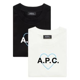 Designer T shirt Tee For Men Womens Fashion tshirt With Letters Casual 100% Pure Cotton Summer Short Sleeve tops A.P.C Paris tee shirt embroidery