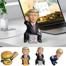 Donald Trumpp figürü Komik Oyuncaklar Decompressionn Toys Donald J Trump Amerika Başkan Koleksiyonu Figürü Oyuncak Reçine Heykel