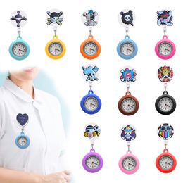 Womens Watches Skl Head 16 Clip Pocket Pattern Design Nurse Watch Hospital Medical Fob Clock Gifts On Nursing For Women And Men Drop D Ot6Jx