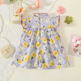 Girl's Dresses Baby GirlS Dress New Summer Beautiful Korean Version Flower Bow Cotton Fabric Chinese Style Qipao