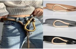 Belts Soft Pu Leather Metal Buckle Woman Thin Double Layer Waistbands Long Belt Strap Streetwear 2021 Fashion Accessary11980551