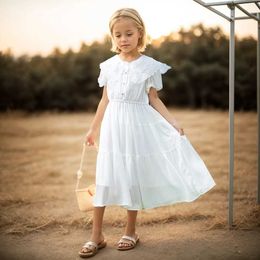 Girl's Dresses Girls Summer Dress Lace Floral Dresses For Girl Casual Style Dress For Kids Teenage Girls Clothing 6 8 10 12 14