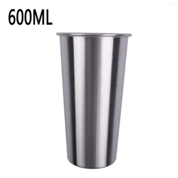 Mugs 304 Stainless Steel Beer Milkshake Cup Coffee Shop Household Mouthwash Kitchen Tools Industry Style Cold Water Drinks