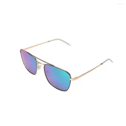 Sunglasses Y2k Wire Frame Glasses Man Eyewear Apparel Blue-purple Gradient Women's Accessories UV400 3588