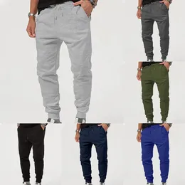 Men's Pants Slim Joggers Workout For Gym Running And Bodybuilding Athletic Bottom Sweatpants With Deep Pockets Sports