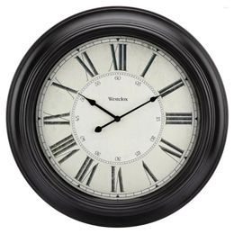 Wall Clocks Digital Clock Round Extra Large Vintage Black Analogue QA Decor Decororation Home Garden