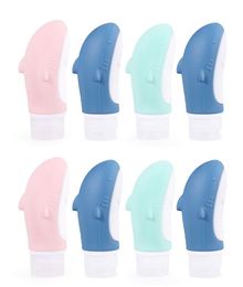 Leakproof Silicone Travel Bottles Kit Shark Mini Travel Size Cosmetic Shampoo Travel Set Toiletry Bottle MOQ 1 Piece9492732