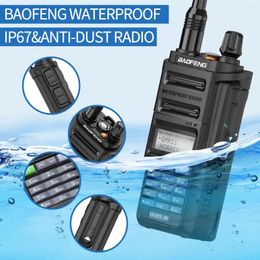 Walkie Talkie Baofeng GMRS-9R IP67 Waterproof NOAA Weather Radio Powerful GMRS Long Range Two Way