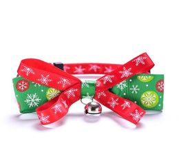 Bowknot Bell Christmas Series Pets Collars Cat Collar Dog Pet Products plus size3444636