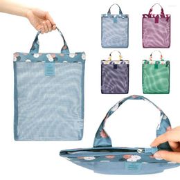 Storage Bags Small Size Travel Suitcases Clothes Sorting Swimsuit Beach Bag Mesh Sports Handbag Washing