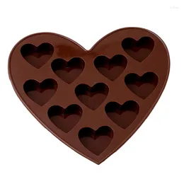 Baking Moulds DIY Silicone Chocolate Mold 10 Small Heart Shaped Cake Bakeware Molds For Cookies Fondant Candy
