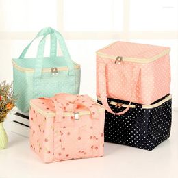 Storage Bags Large Capacity Oxford Cloth Thermal Lunch Portable Insulation Food Container Bento Box Cooler Bag For Picnic Travel