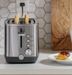 Toster ze stali nierdzewnej | 2 plasterek | Dodatkowe szerokie automaty do tosty bajgli, chleba, gofry Morecountertop Kitchen Essentials | 850 watów