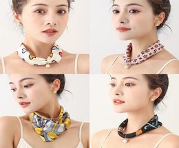 Scarves Silk Scarf Pearl Necklace Thin Style Pendant For Women039s Decoration9465403