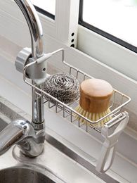 Kitchen Storage Design Home Stainless Steel Faucet Rack Cloth Leachate Household Sink Holder Without Perforation