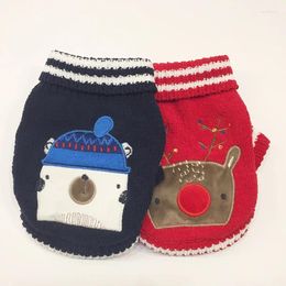 Dog Apparel Pet Clothing Christmas Sweater Autumn Winter Soft Warm Elk Bear Knitting Coat For Puppy Kitten Fashion Products