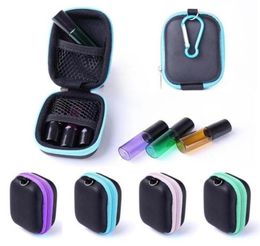 New 6 Roller Bottles Essential Oil Case Carry Holder Organizador Storage Aromatherapy Travel Organiser Protects Bag3395989