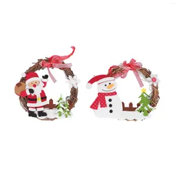 Decorative Flowers Christmas Wreaths Durable Window PVC For Home Shop Office And Classroom Decoration Decorations