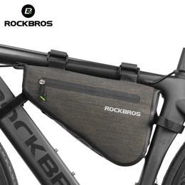 ROCKBROS Frame Bicycle bags Large Capacity Pannier Bag Rainproof Bike Bag Triangle Pouch Waterproof Caulking Bicycle Accessories 240516