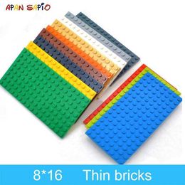 Other Toys 5 DIY building blocks thin digital blocks 8x16 dots 12 colors educational and creative sizes compatible with 92438 childrens toys S245163 S245163