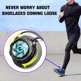 Shoe Parts Automatic Shoelaces Without Ties Swivel Buckle Elastic Laces Sneakers Adult Kids No Tie Thick Round Shoelace 1Pair