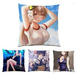 Pillow Cute Comfortable Decoration Ornamental Living Room Vintage Pillowcases Decorative Velvet Anime Soft Cover Decor E0680