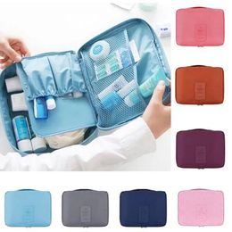 Cosmetic Bags Simple Washbag Square Korean Make Up Female Bag Travel Personalized Organizer Cosmetics Women's On Offer