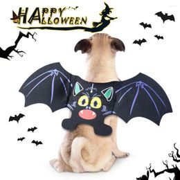 Dog Apparel Halloween Bat Wings Pet Costume Colourful Printed Fastener Tape Easy To Wear Adjustable For Dogs Cats