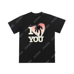 Palm 24SS Summer Letter Printing Logo T Shirt Boyfriend Gift Loose Oversized Hip Hop Unisex Short Sleeve Lovers Style Tees Angels 2243 NDX