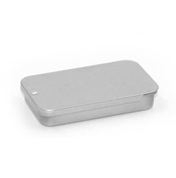 Mini Metal Rectangular Empty Hinged Tins Portable Small Flip Iron Box Storage For Candy Jewellery Collect Home Party Supplies