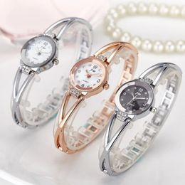 Womens wristwatch female steel band student bracelet life waterproof Shi Ying electronic ladies fashion watch. 240516