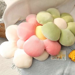 35-45cm Kawaii Colourful Flower Plush Pillow Soft Suower Plant Mat Stuffed Sofa Bed Sleeping Back Cushion Decor Gifts