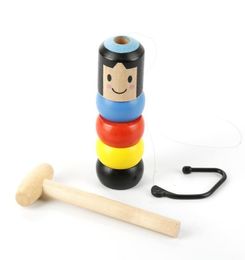 1Set Party Decoration Immortal Unbreakable Wooden Man Magic Toy Magic Tricks Close Up Stage Props Fun Toy Accessory7207928