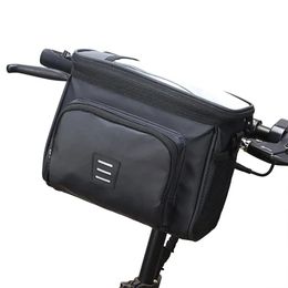 Waterproof Bike Handlebar Bag Bike Basket Large Capacity Cycling Bag Heat Preservation Bag Shoulder Bag Bicycle Accessories 240516